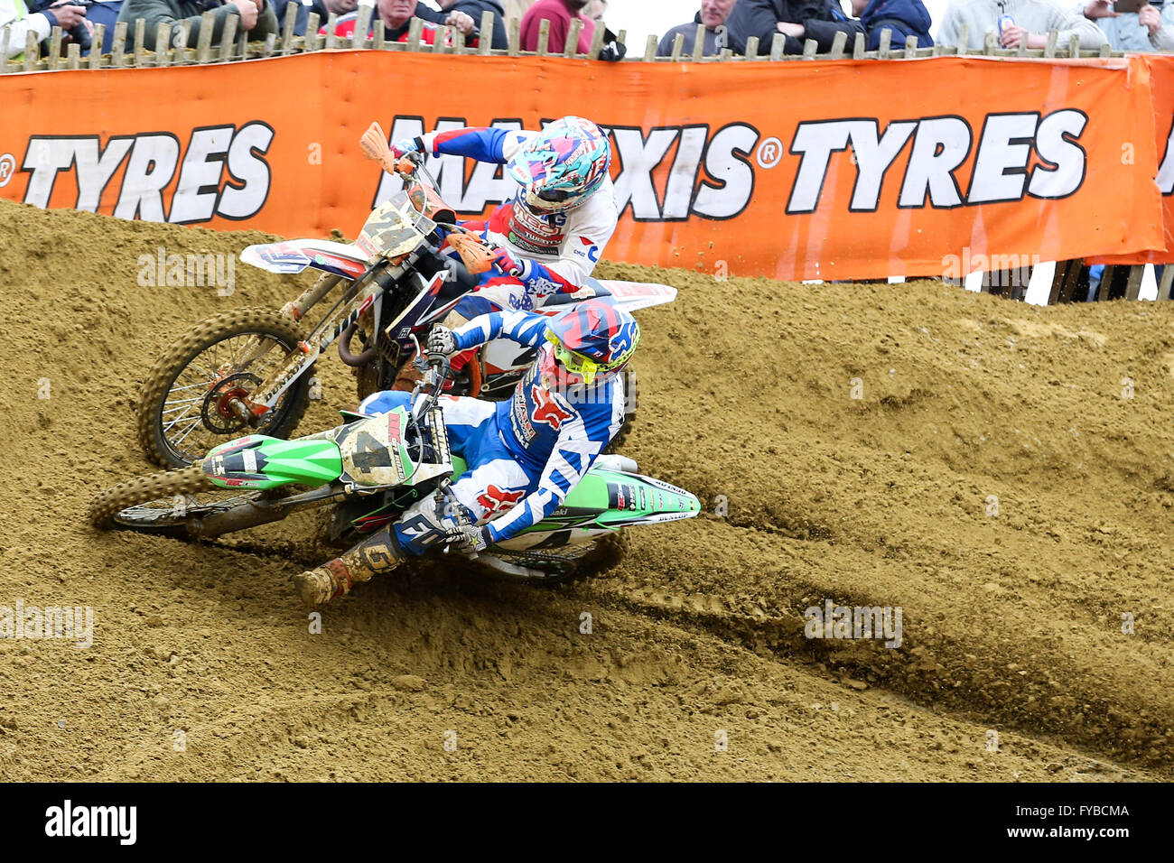 Kent, UK. 24. April 2016. Maxxis Motocross Meisterschaft Runde 2 in Kanada Höhen Kredit-24. April: Jason Richardson/Alamy Live-Nachrichten Stockfoto