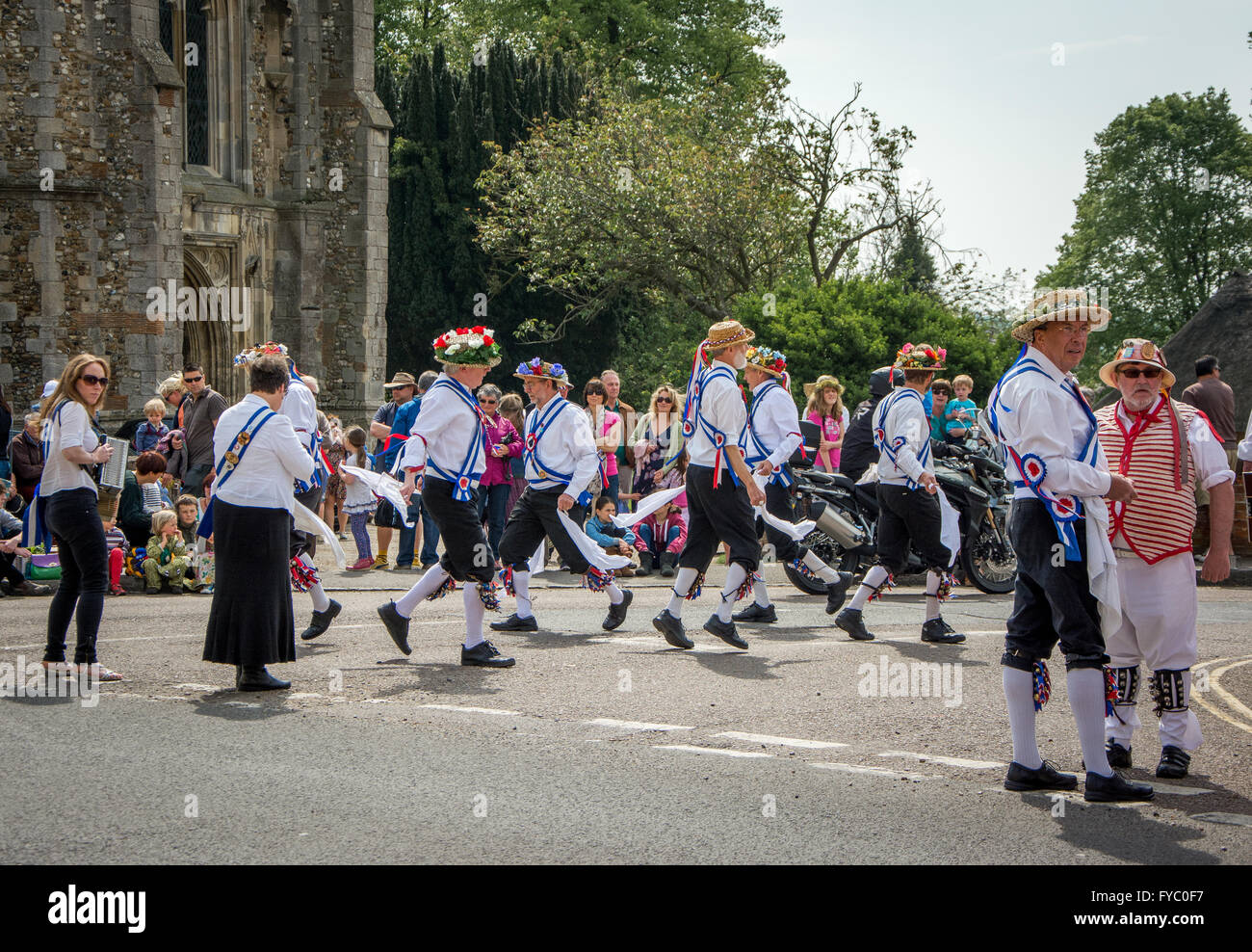 Morris Tänzer in Thaxted, Essex, England Stockfoto