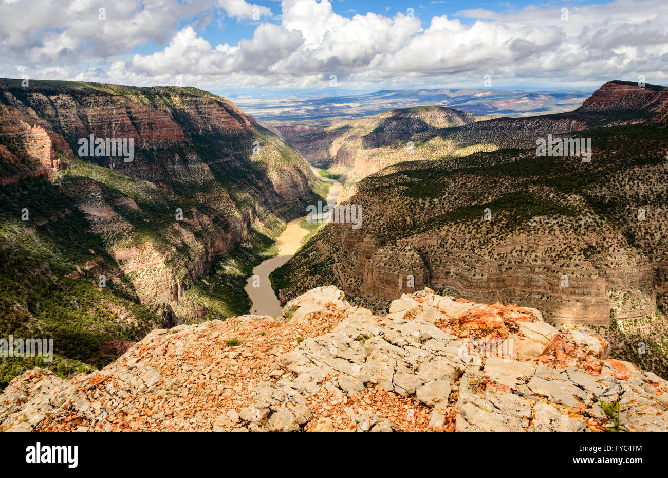 Dinosaur Nationalmonument Stockfoto