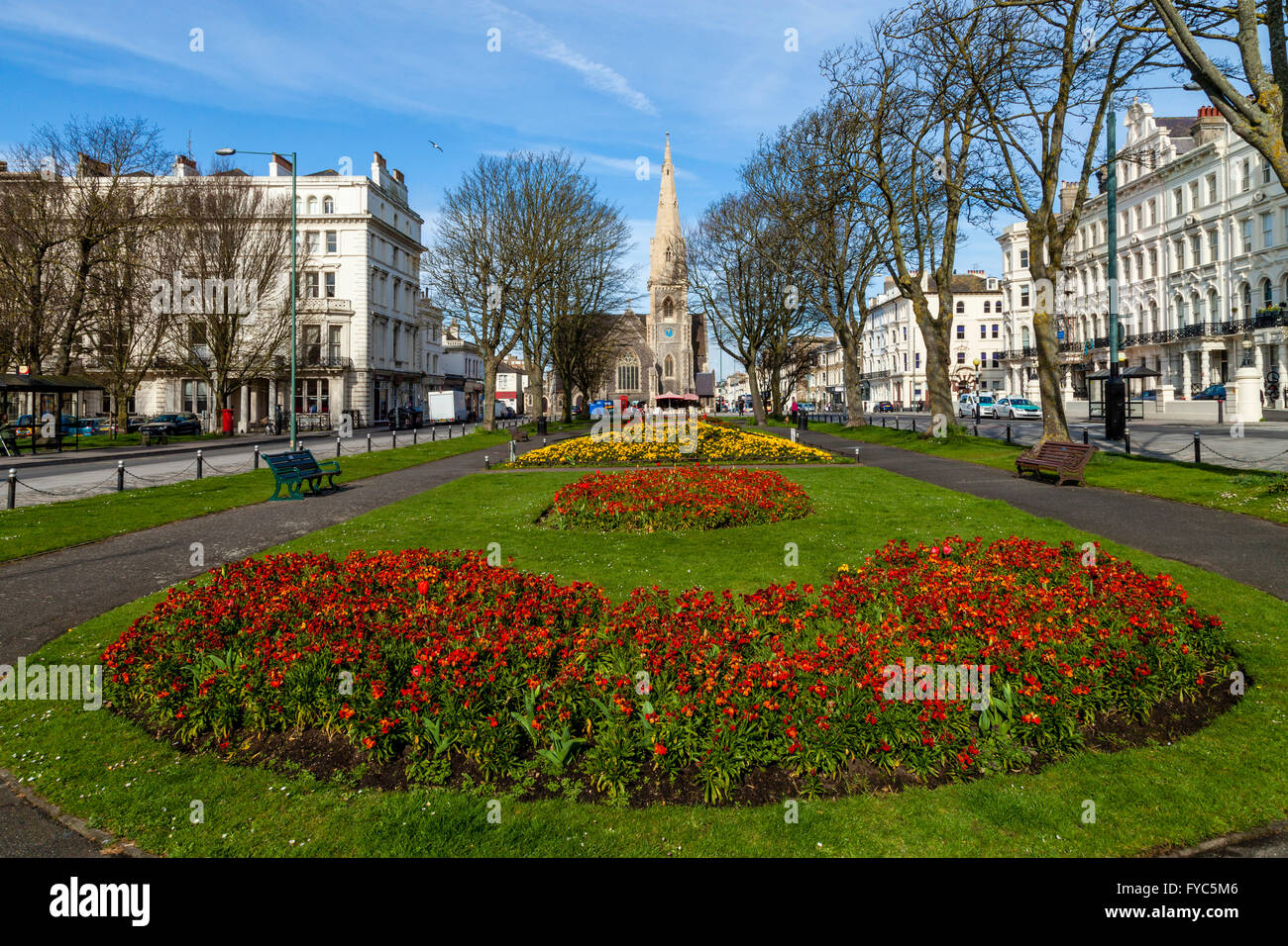 Palmeira Square, Brighton, Sussex, UK Stockfoto