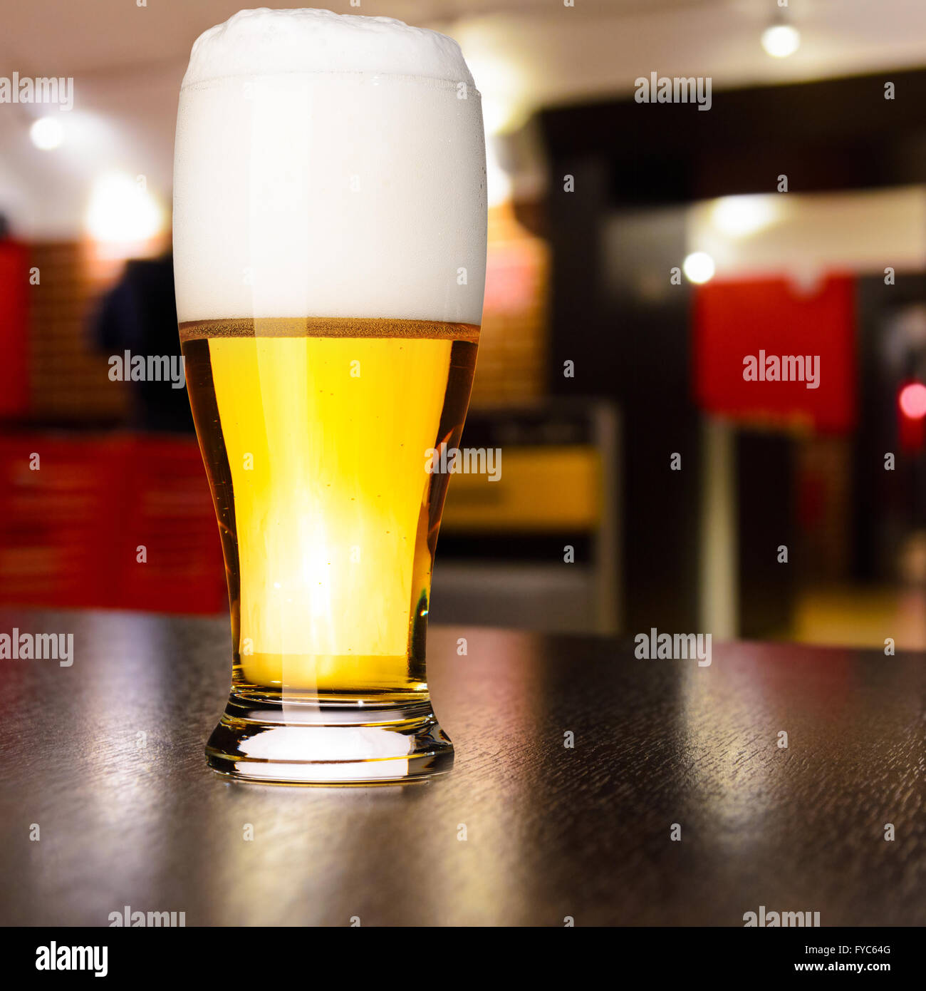 Bier vom Fass Stockfoto