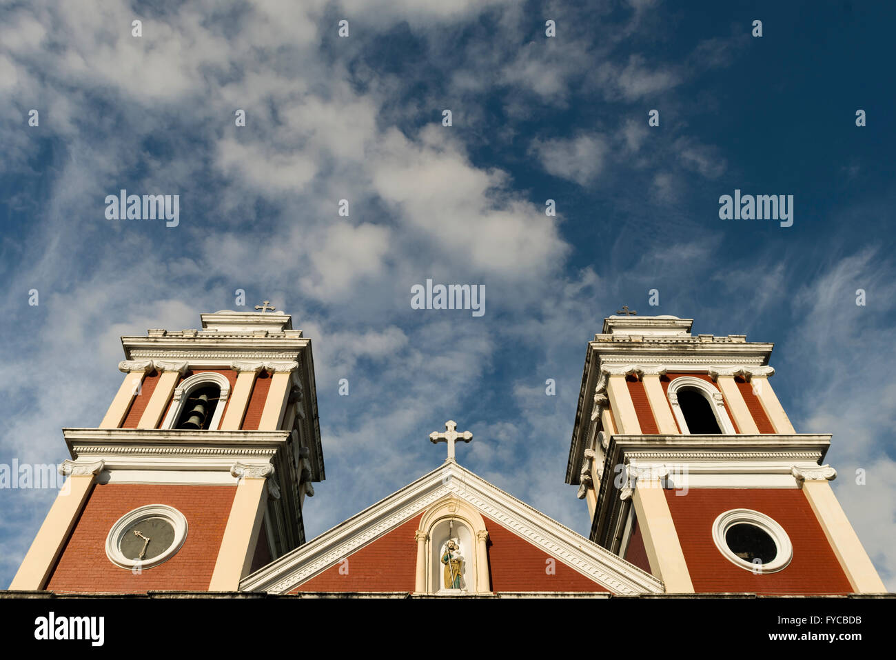 Iloilo, Philippinen - 15. Februar 2016. Kirche im Freien in Iloilo Philippinen. Stockfoto