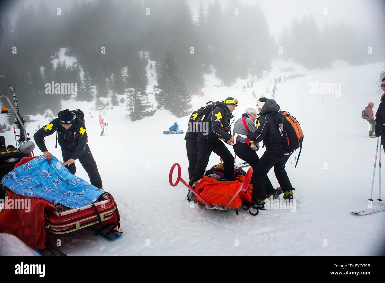 SKI PATROL Stockfoto