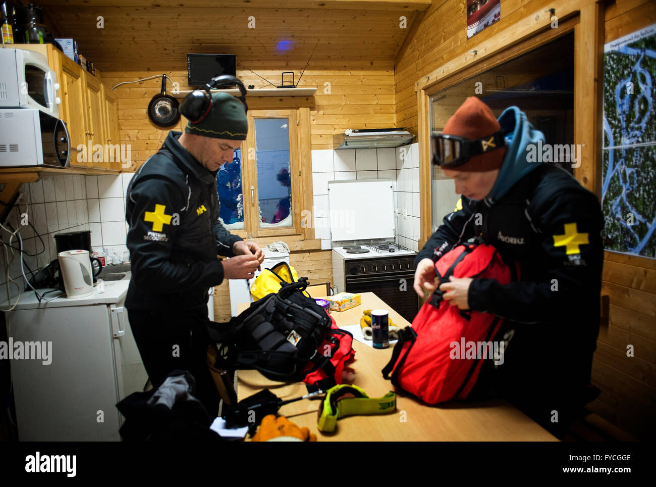 SKI PATROL Stockfoto