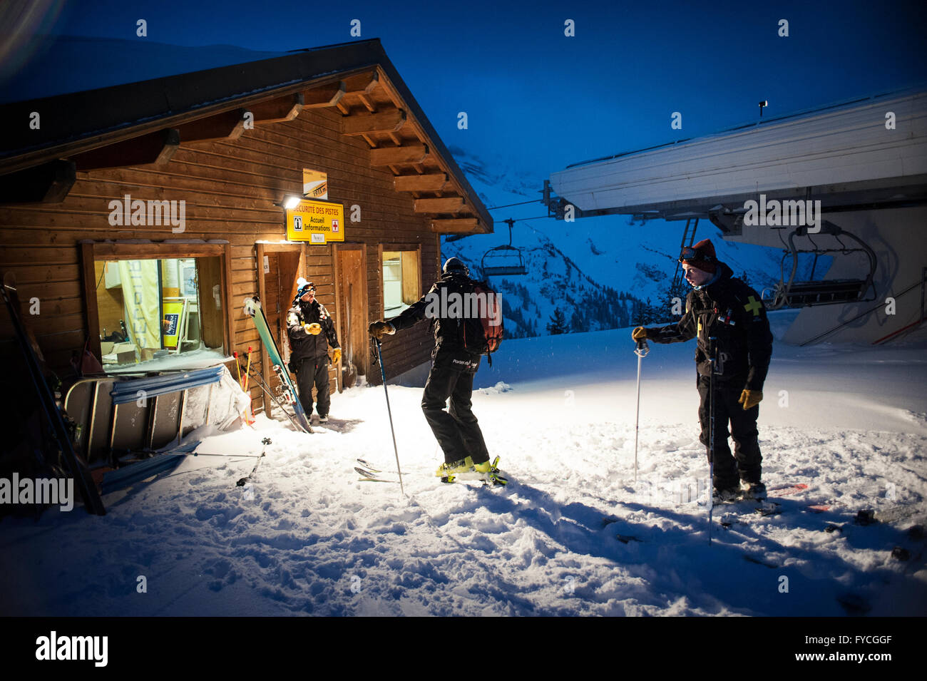 SKI PATROL Stockfoto