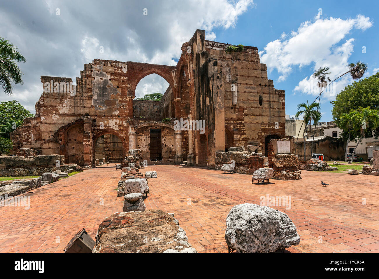 Krankenhaus San Nicolás de Bari, 1503, das älteste Krankenhaus in Amerika, zum UNESCO-Weltkulturerbe, Zona Colonial, Santo Domingo Stockfoto