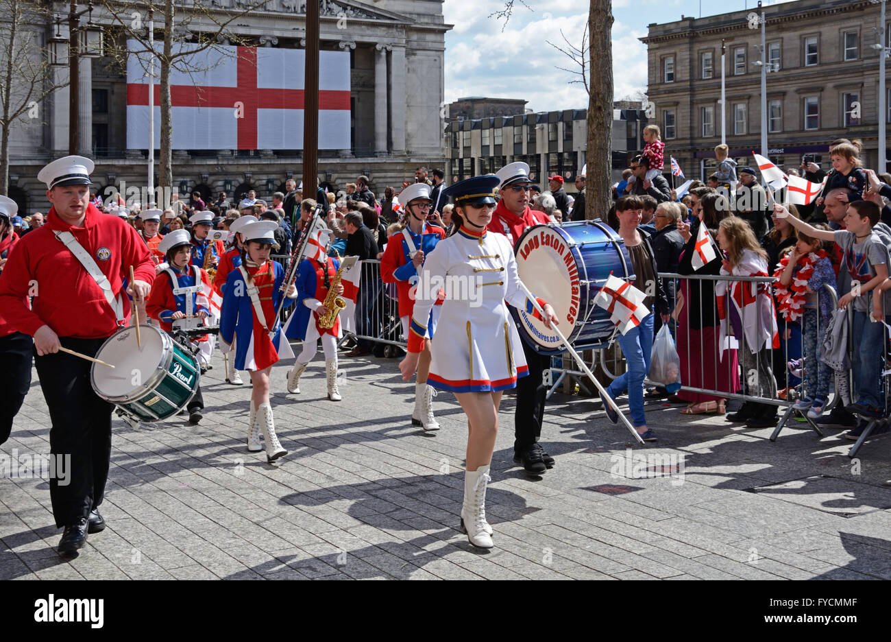 St.George es Day Parade, Nottingham Stockfoto
