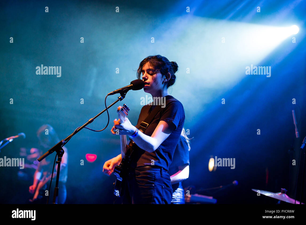 BARCELONA - 8 FEB: Trauern (Band) führt auf Apolo Veranstaltungsort am 8. Februar 2015 in Barcelona, Spanien. Stockfoto