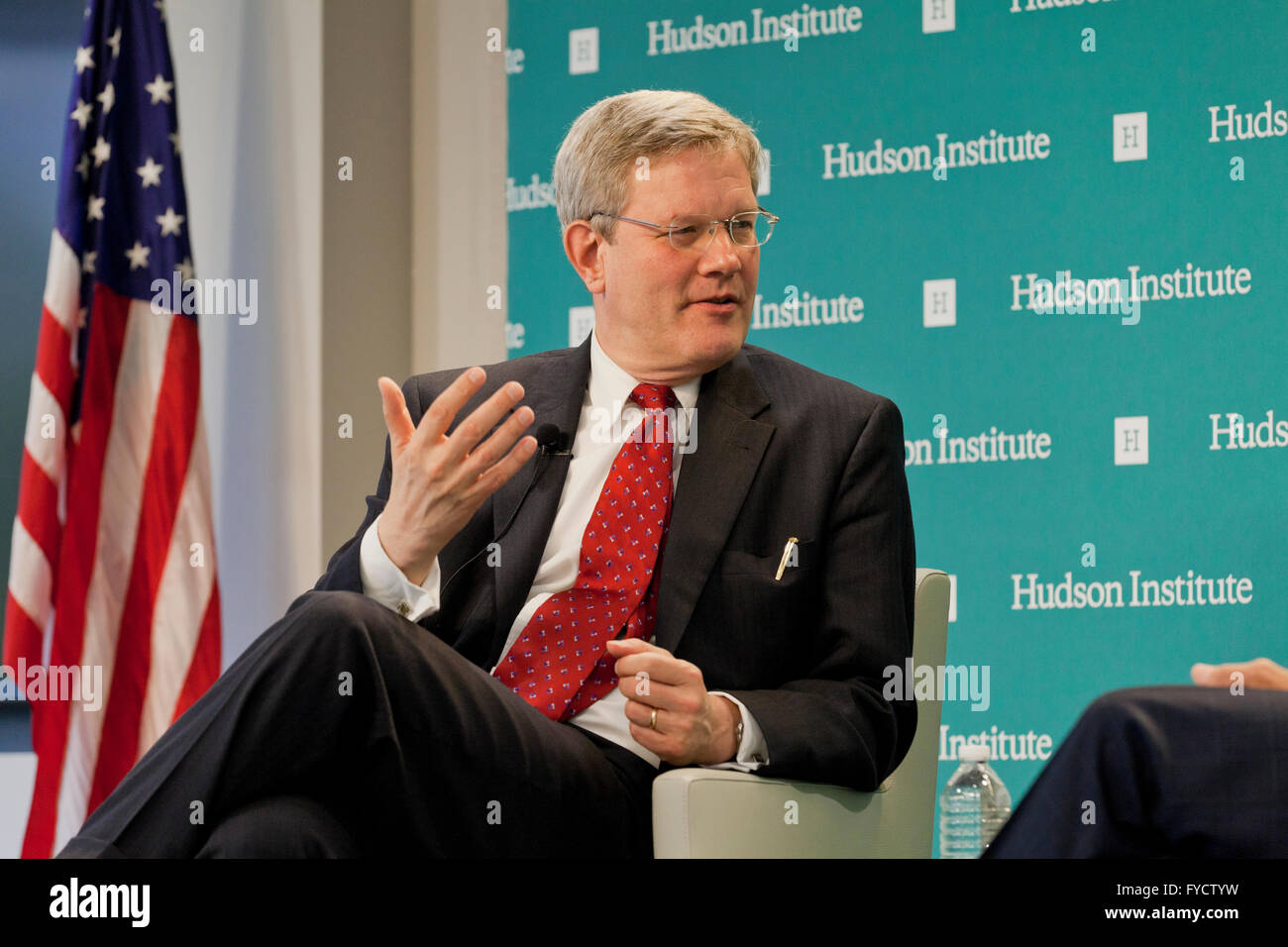 Harold Furchtgott-Roth, senior Fellow und Direktor des Zentrums für die Ökonomie des Internets am Hudson Institute - USA Stockfoto