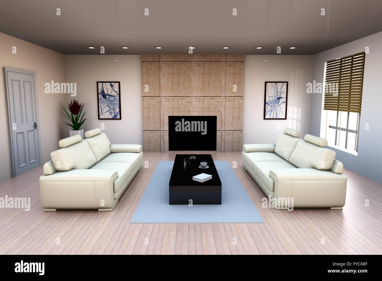 Wohnzimmer Stockfoto