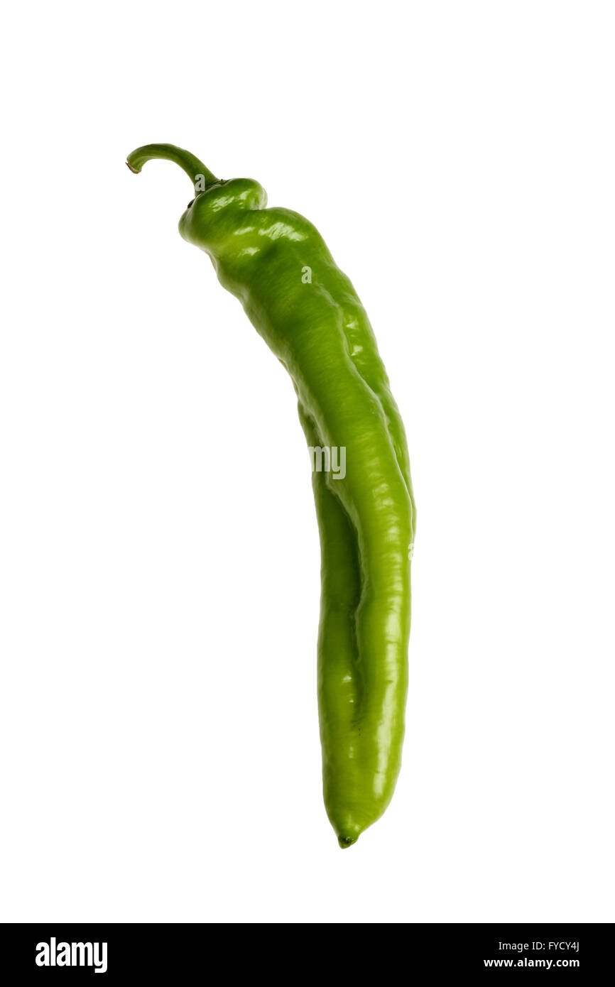 Grüne Chilis Stockfoto