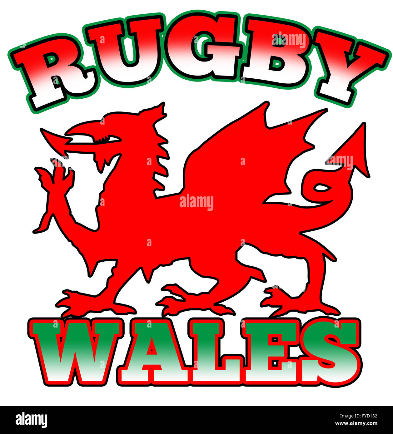 View Wales Flagge Background