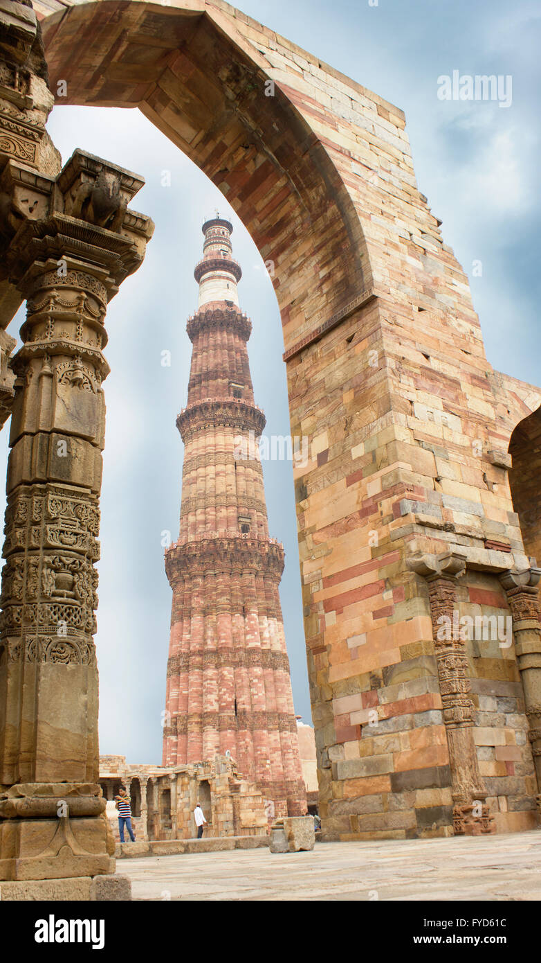 Qutb Minar Stockfoto