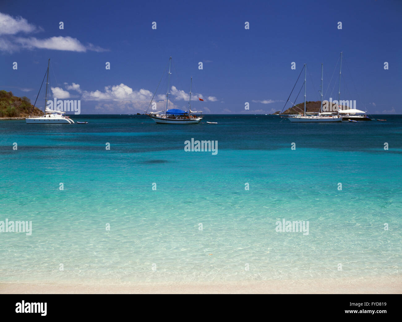 Karibik-Strand-Paradies Stockfoto