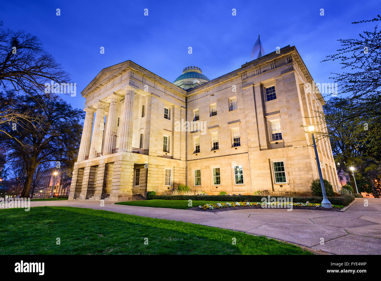 Raleigh, North Carolina, USA State Capitol Building. Stockfoto