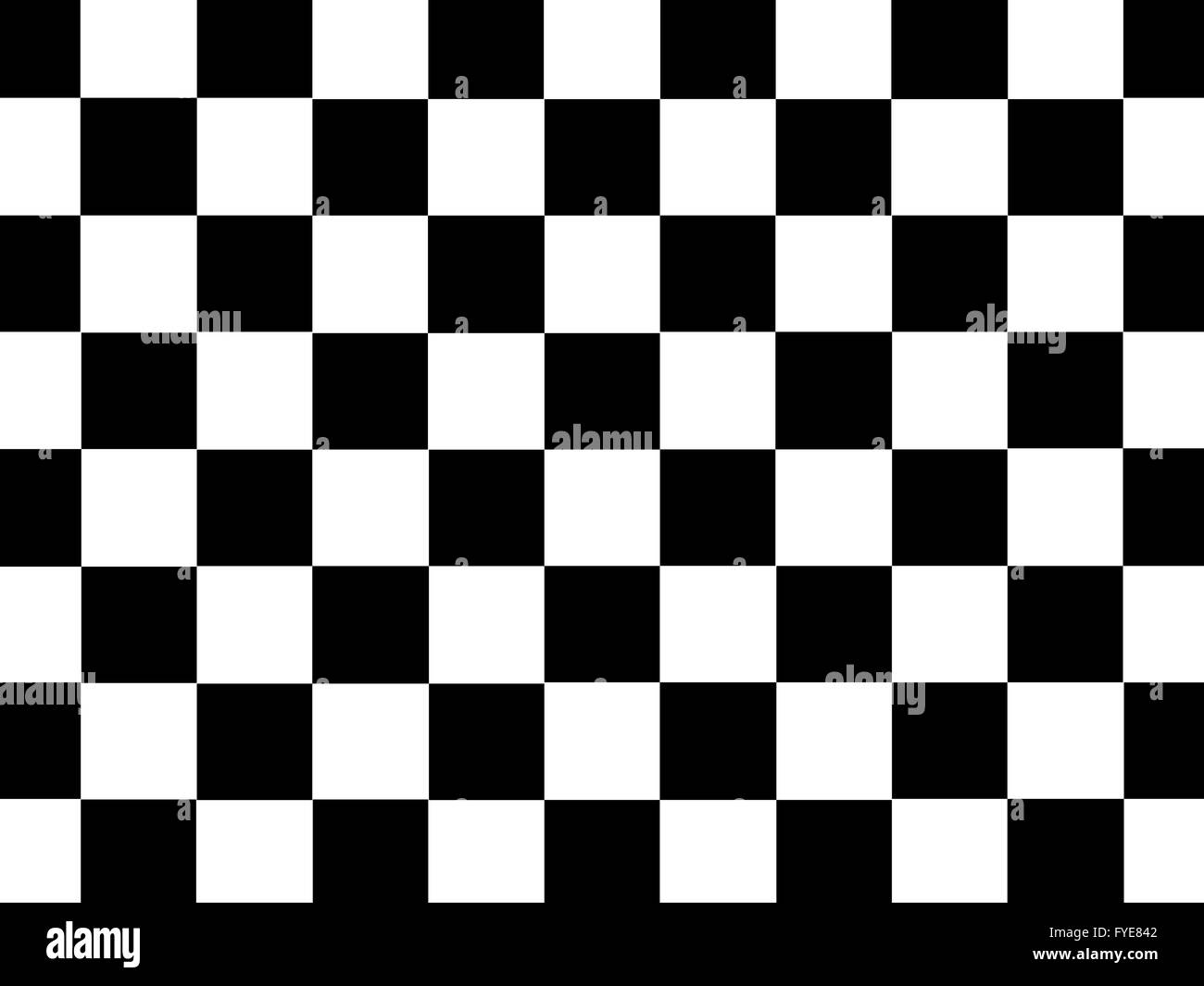 Eine karierte Illustration vor einem weißen Hintergrund isoliert Stockfoto