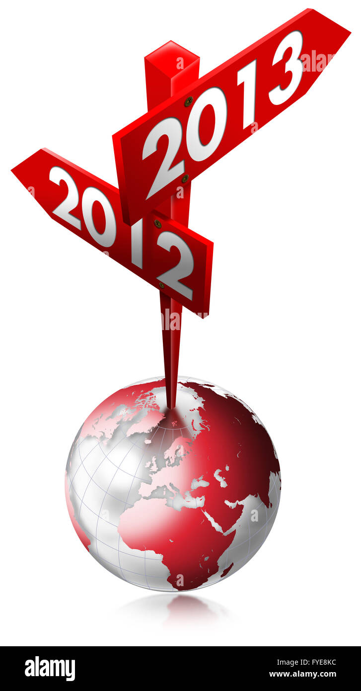2012-2013 Rot Schild Stockfoto