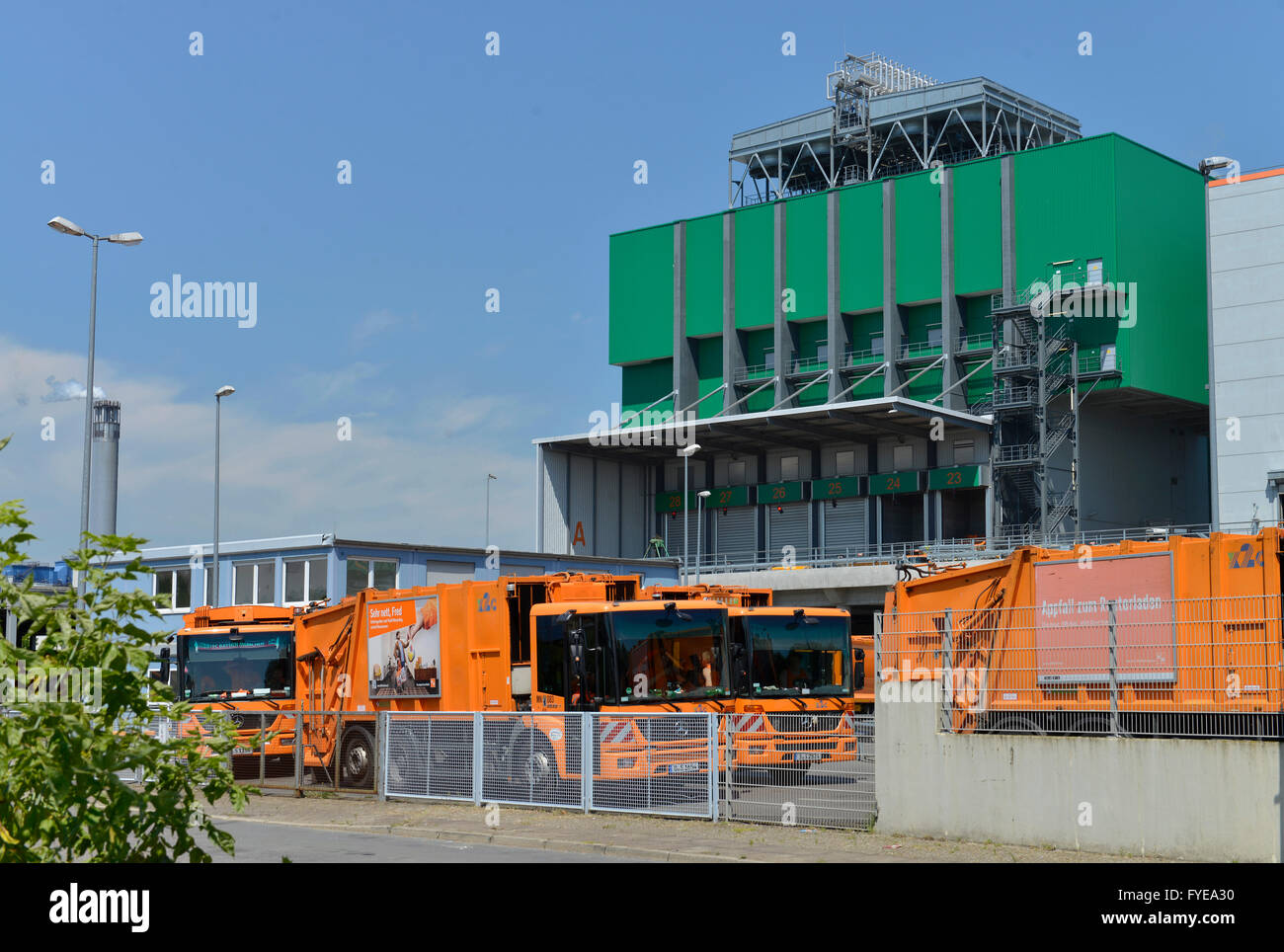 BSR, Muellheizkraftwerk, Freiheit, Ruhleben, Spandau, Berlin, Deutschland Stockfoto