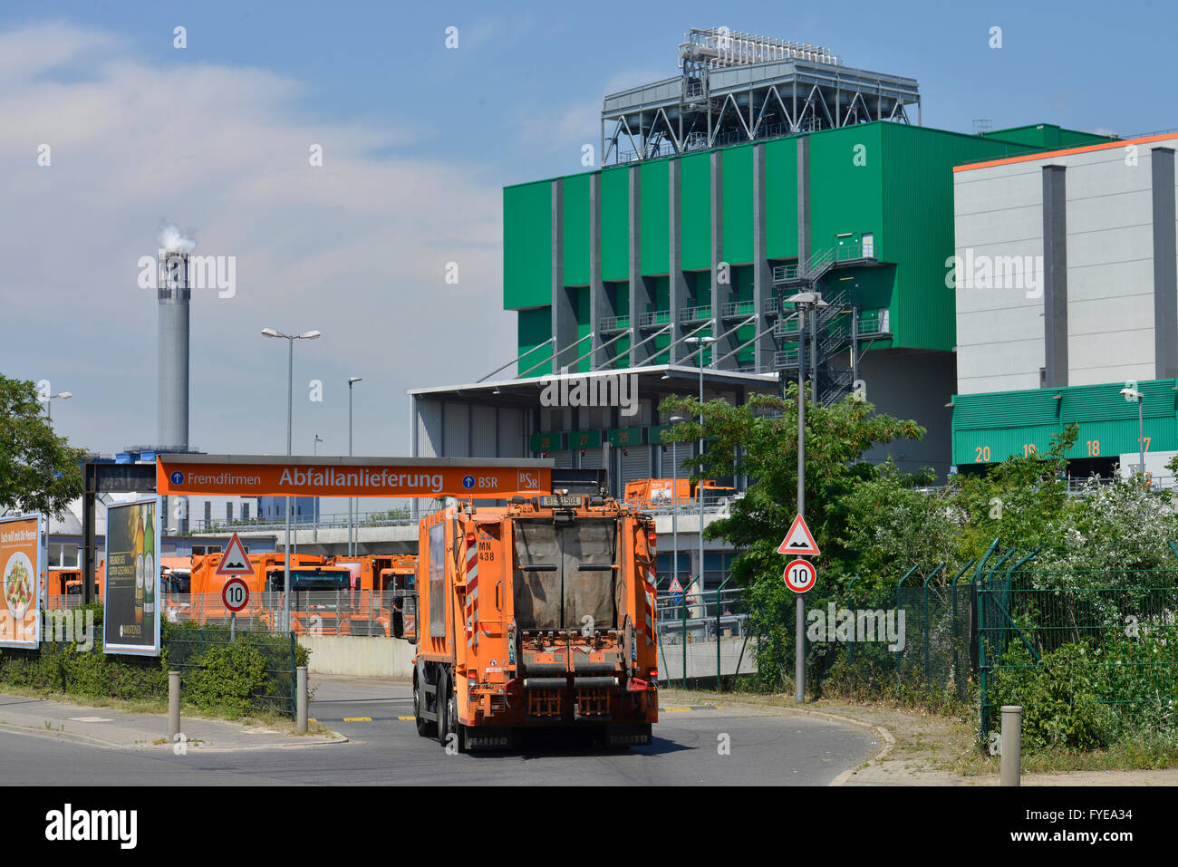 BSR, Muellheizkraftwerk, Freiheit, Ruhleben, Spandau, Berlin, Deutschland Stockfoto