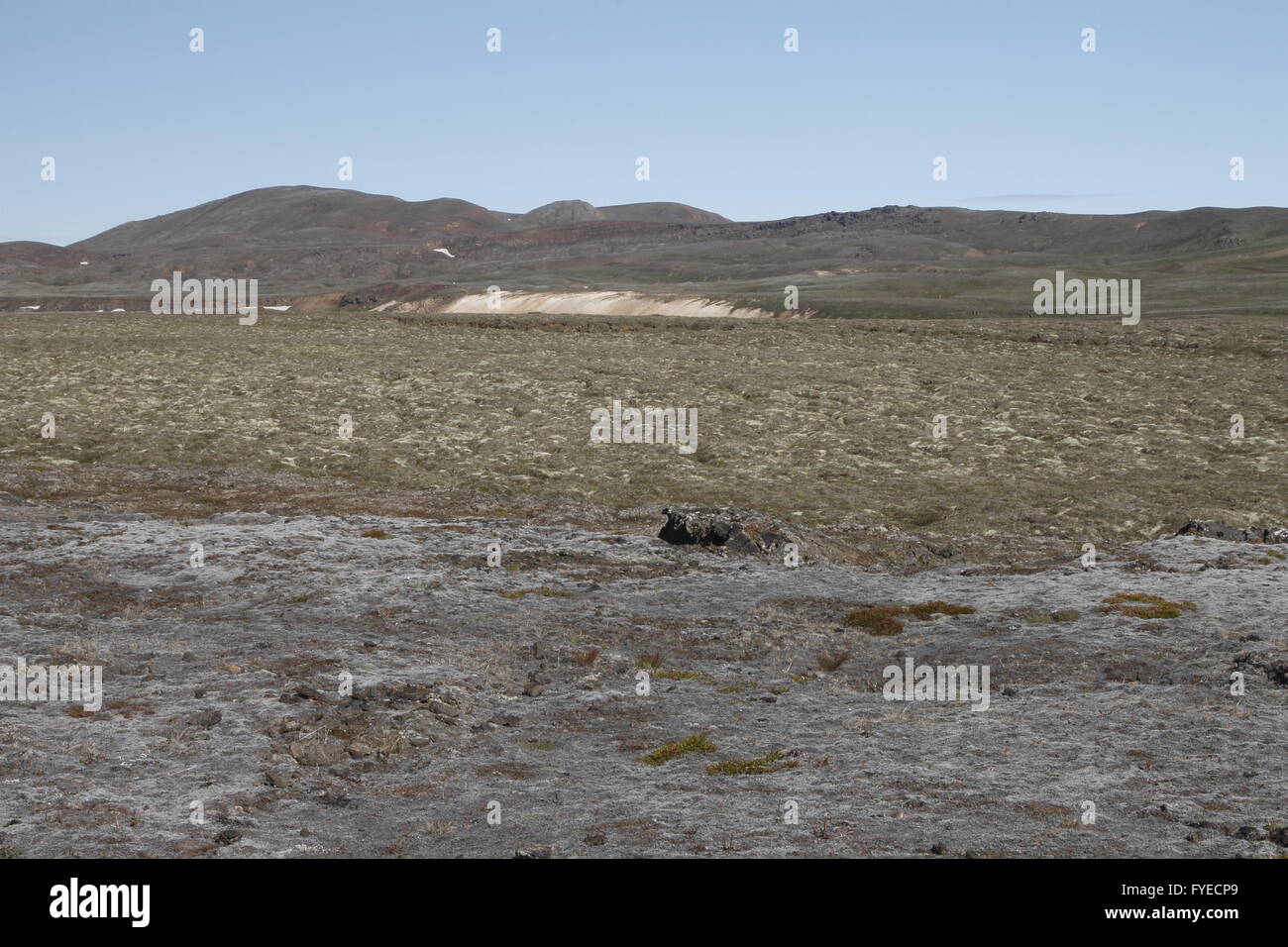 Krafla Vulkangebiet Stockfoto