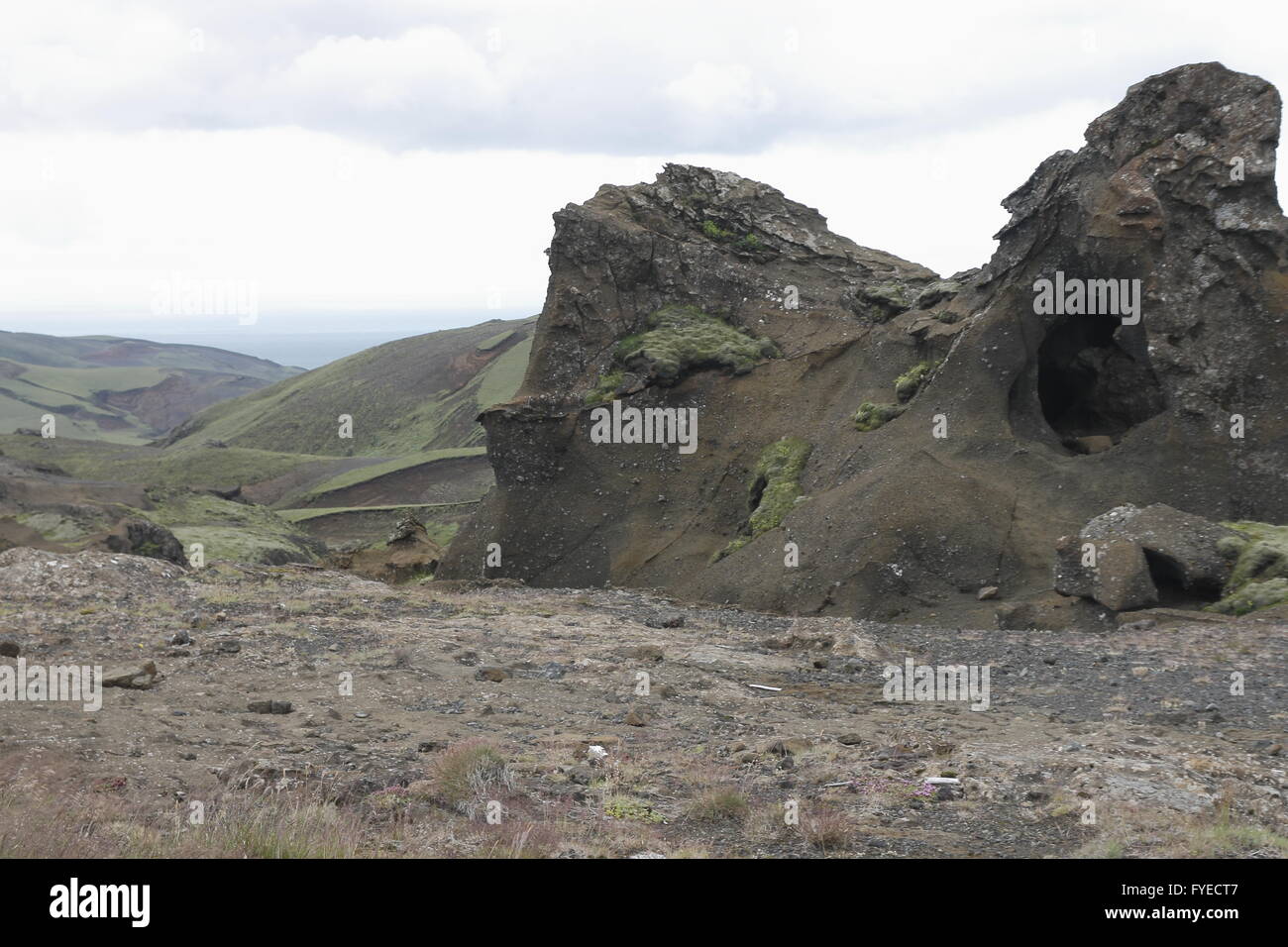 Landschaft entlang der Route 214 Stockfoto