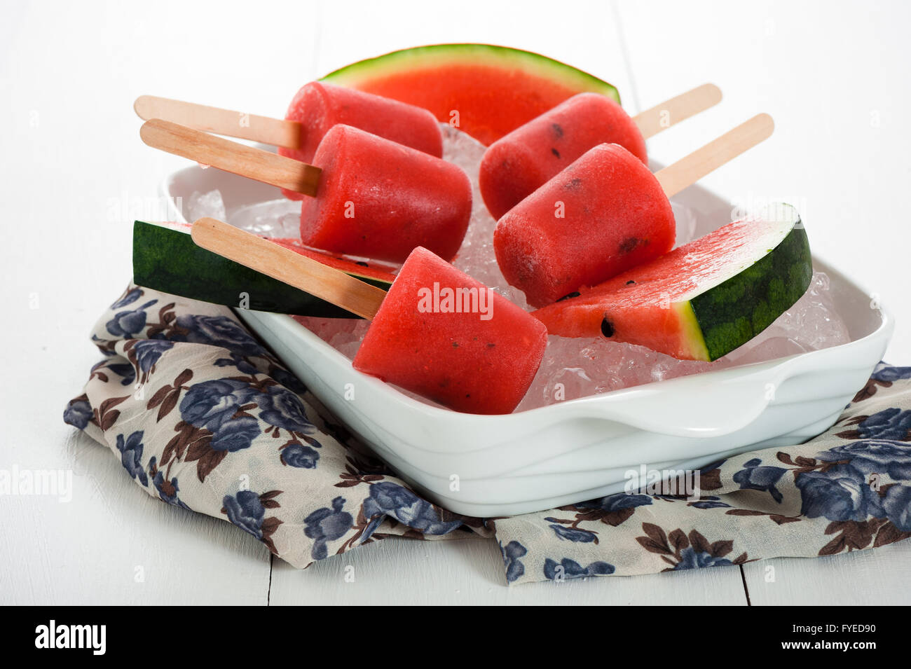 Elegantes Wassermelone Eis Am Stiel Fotos 1