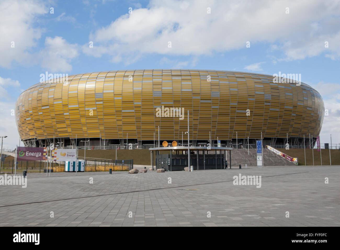 Polsat Plus Arena FKA Stadion Energa Gdańsk und PGE Arena, Stockfoto