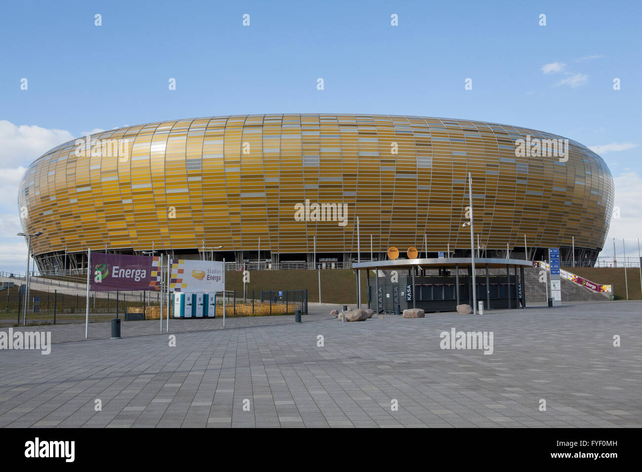 Polsat Plus Arena FKA Stadion Energa Gdańsk und PGE Arena, Stockfoto