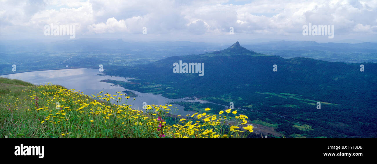 Das Bild der Landschaft in Matheran, Maharashtra, Indien Stockfoto