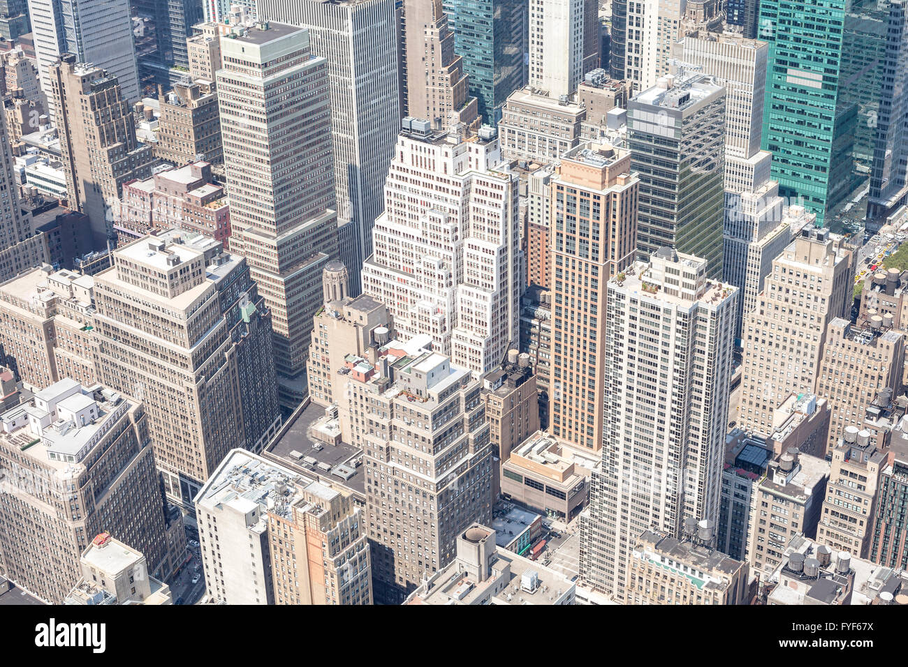 Luftaufnahme von Manhattan, New York City, USA. Stockfoto