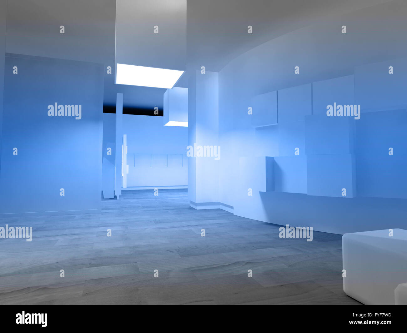 Wartezimmer in einem Krankenhaus oder einer Klinik mit dem leeren Raum Stockfoto
