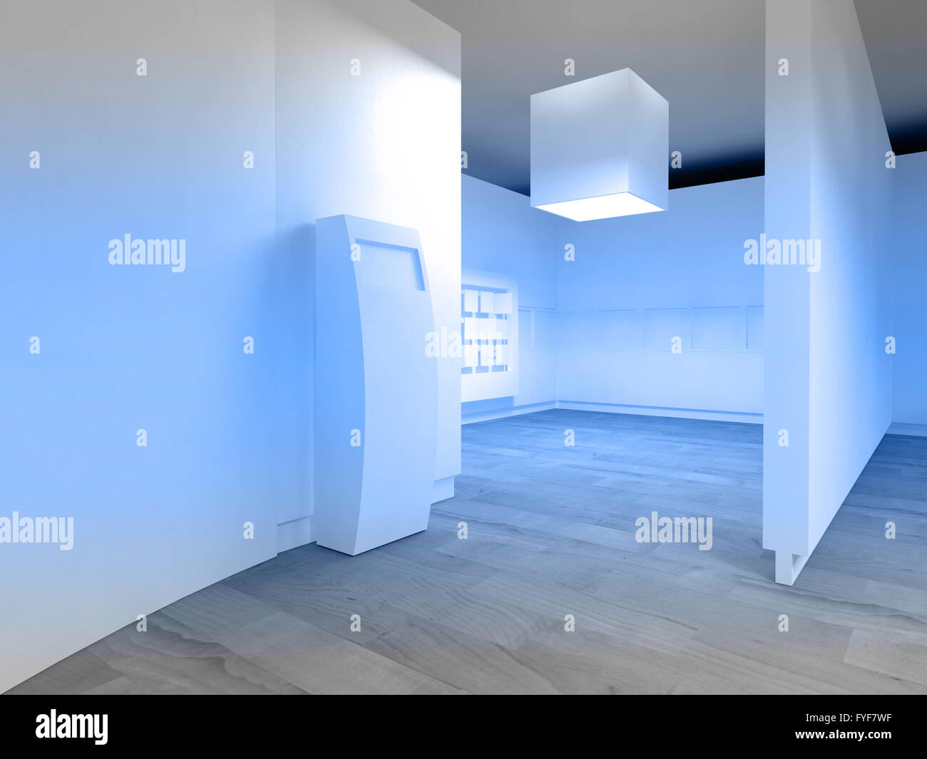 Wartezimmer in einem Krankenhaus oder einer Klinik mit dem leeren Raum Stockfoto