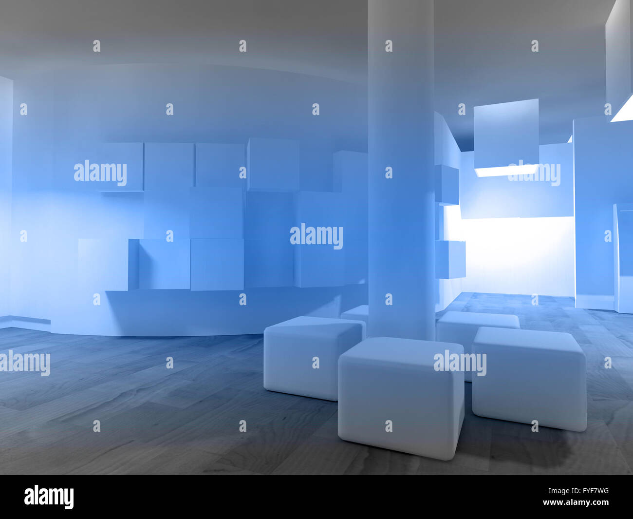 Wartezimmer in einem Krankenhaus oder einer Klinik mit dem leeren Raum Stockfoto