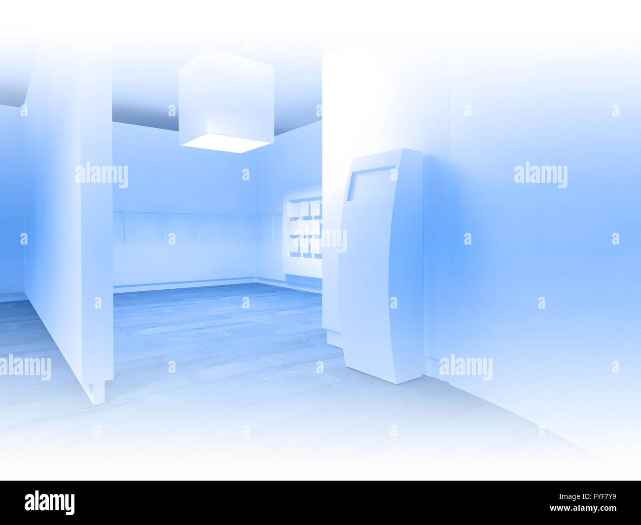 Wartezimmer in einem Krankenhaus oder einer Klinik mit dem leeren Raum Stockfoto