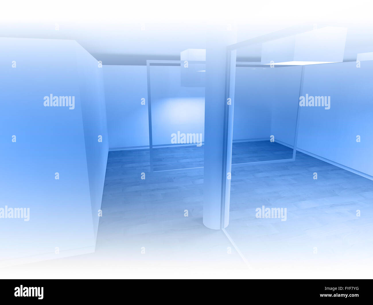 Wartezimmer in einem Krankenhaus oder einer Klinik mit dem leeren Raum Stockfoto