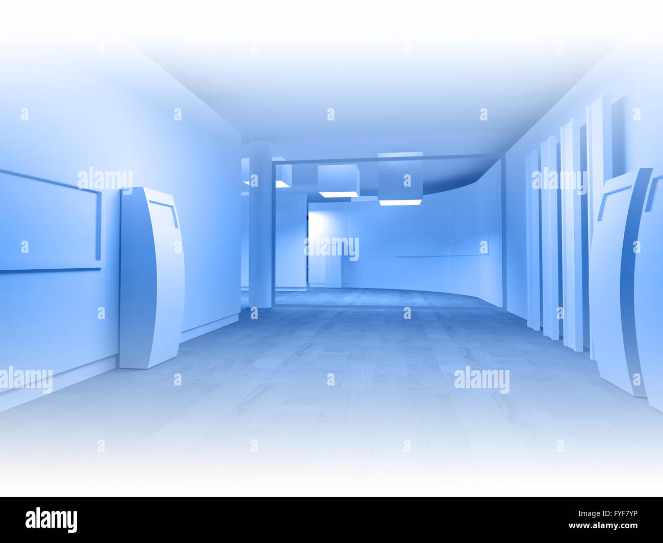 Wartezimmer in einem Krankenhaus oder einer Klinik mit dem leeren Raum Stockfoto