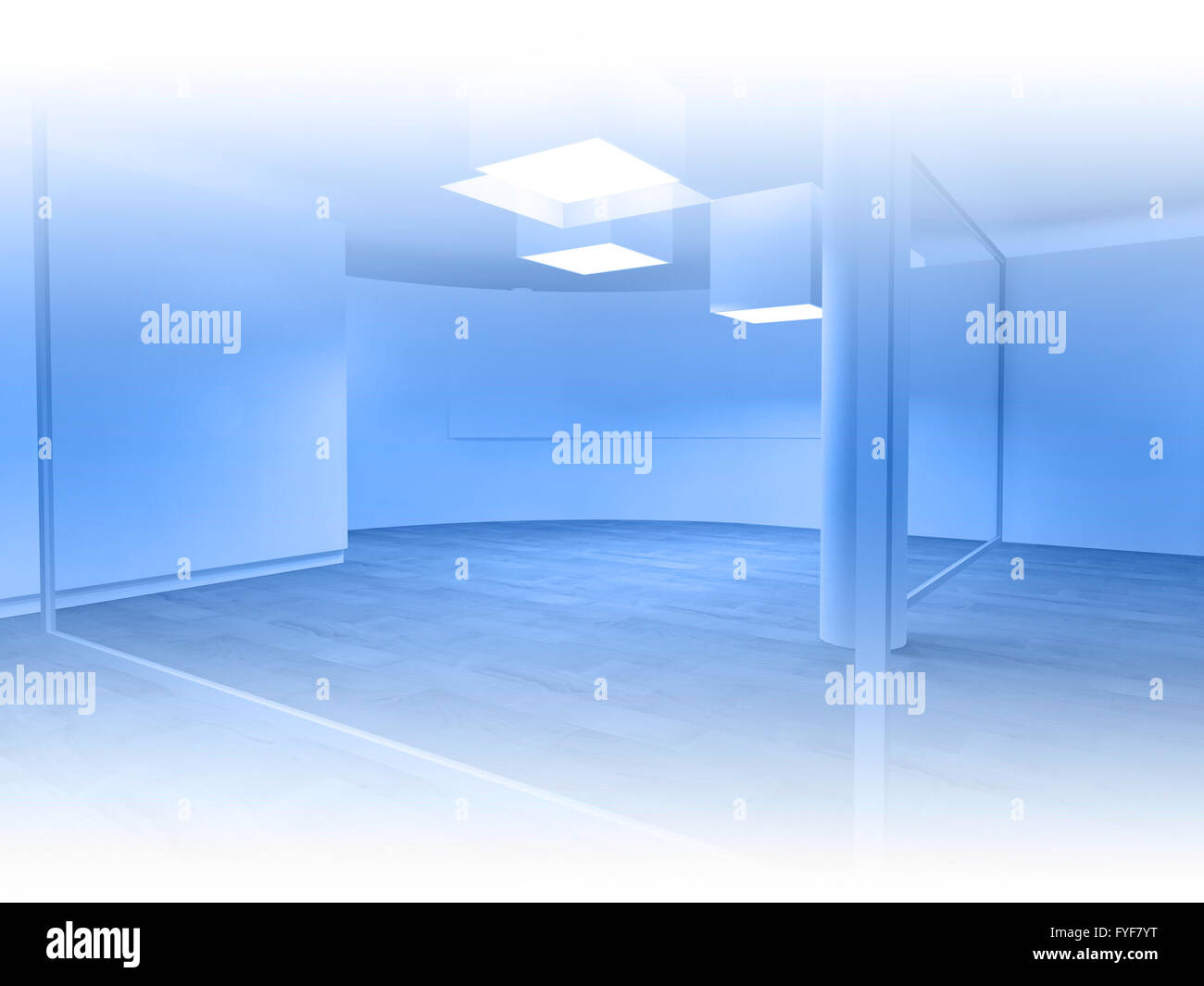 Wartezimmer in einem Krankenhaus oder einer Klinik mit dem leeren Raum Stockfoto