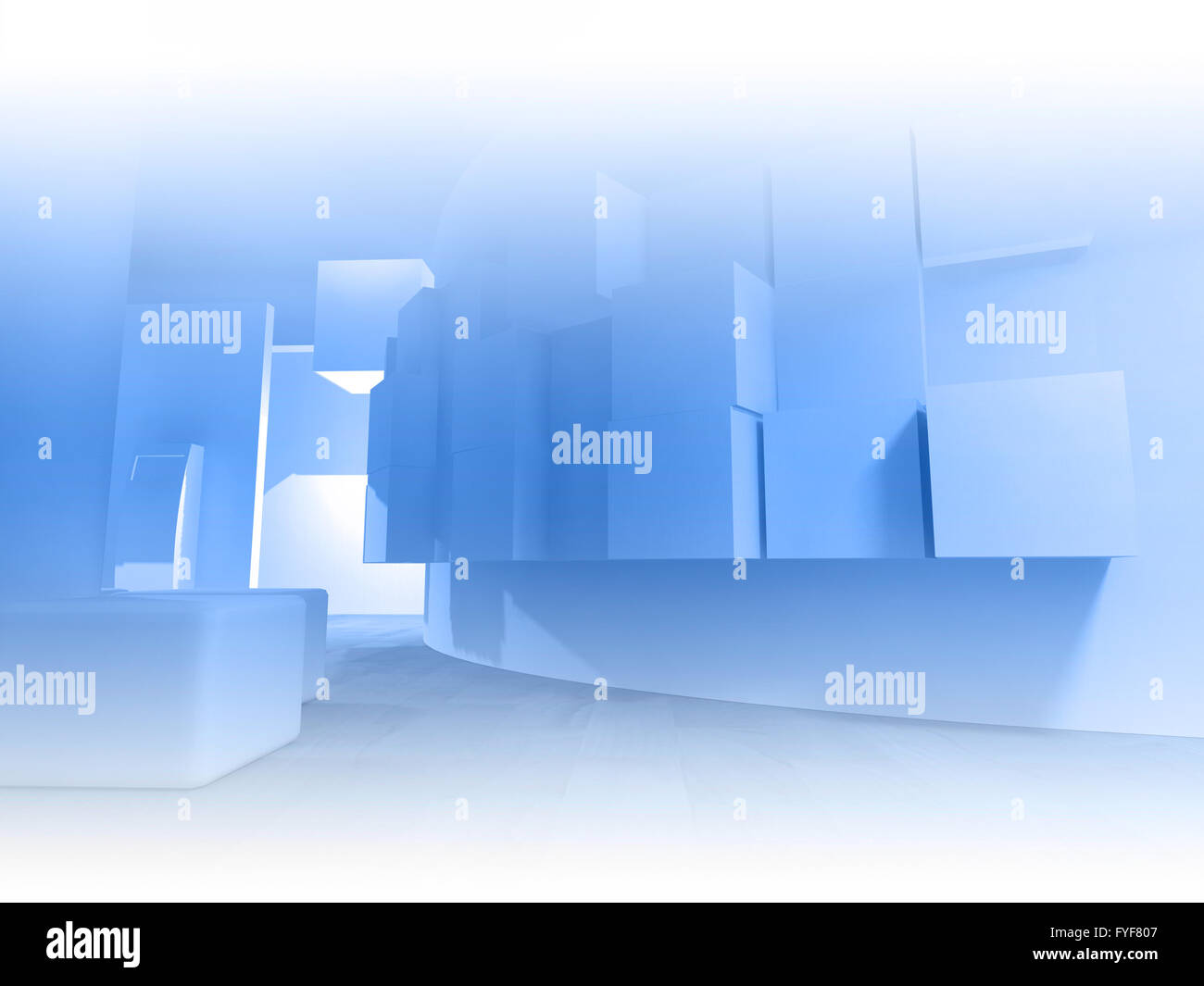 Wartezimmer in einem Krankenhaus oder einer Klinik mit dem leeren Raum Stockfoto