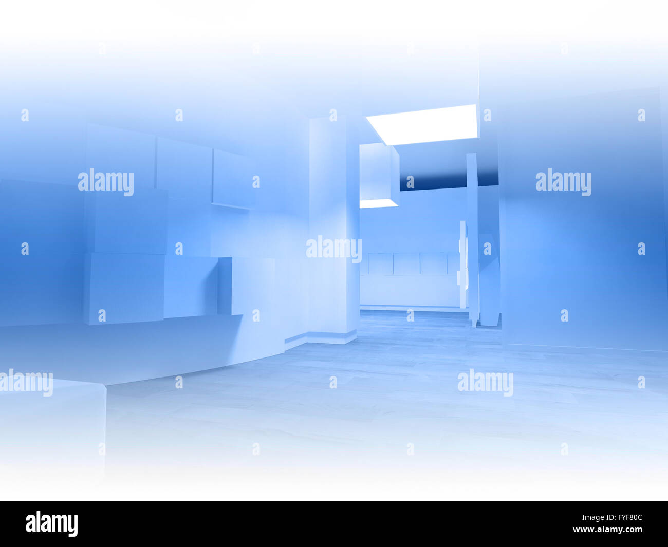 Wartezimmer in einem Krankenhaus oder einer Klinik mit dem leeren Raum Stockfoto