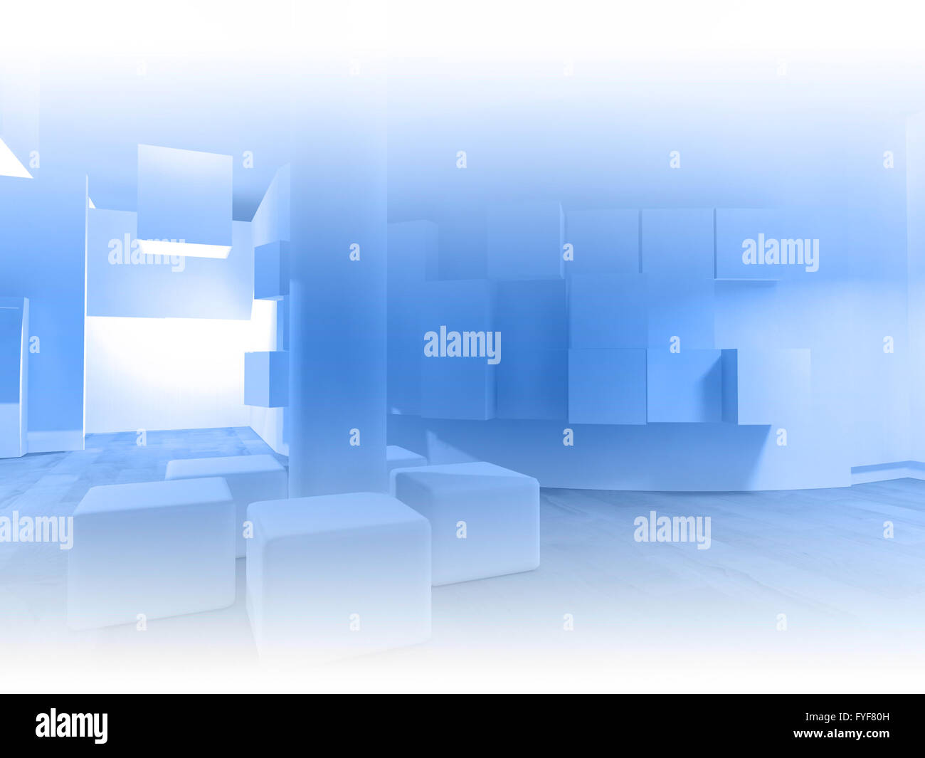 Wartezimmer in einem Krankenhaus oder einer Klinik mit dem leeren Raum Stockfoto