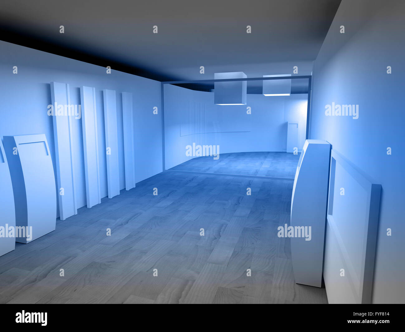 Wartezimmer in einem Krankenhaus oder einer Klinik mit dem leeren Raum Stockfoto
