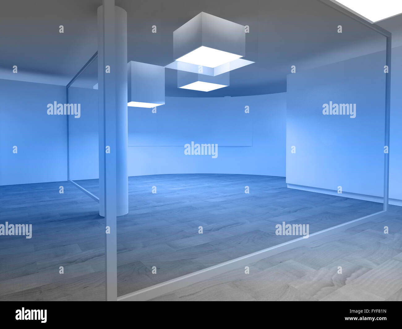 Wartezimmer in einem Krankenhaus oder einer Klinik mit dem leeren Raum Stockfoto