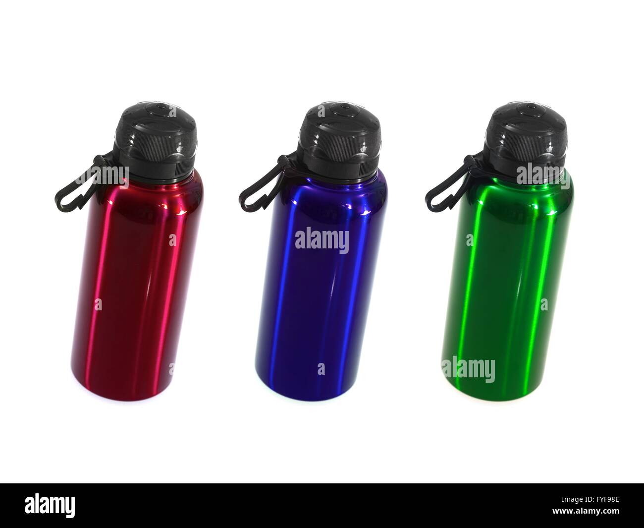 Eine Sport-Trinkflasche isoliert auf einem weißen Hintergrund Stockfoto