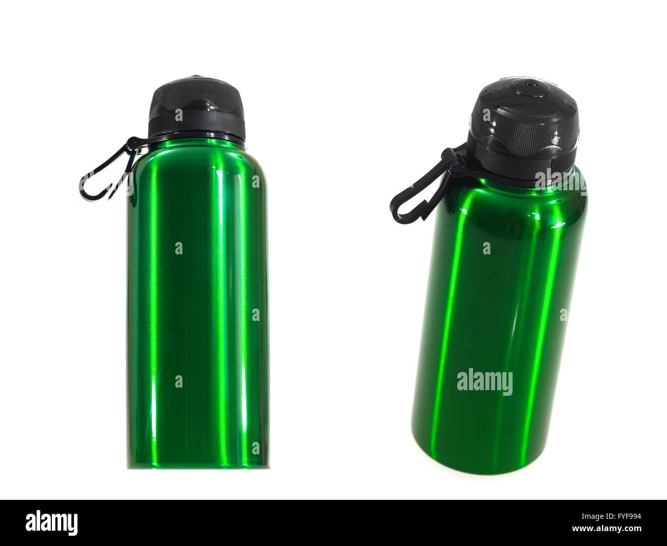 Eine Sport-Trinkflasche isoliert auf einem weißen Hintergrund Stockfoto