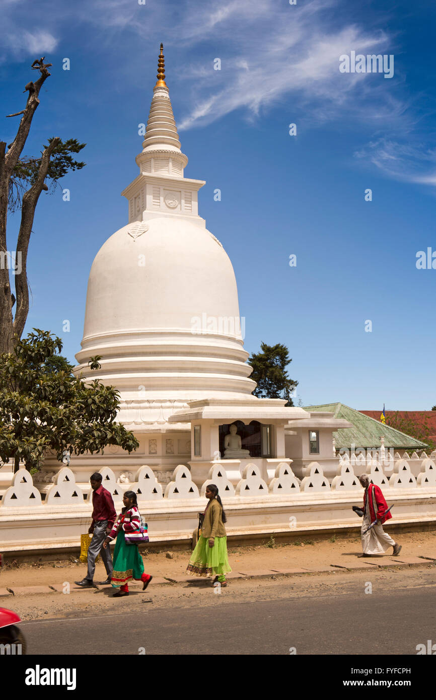 Sri Lanka, Nuwara Eliya, internationalen buddhistischen Zentrum Stupa Stockfoto