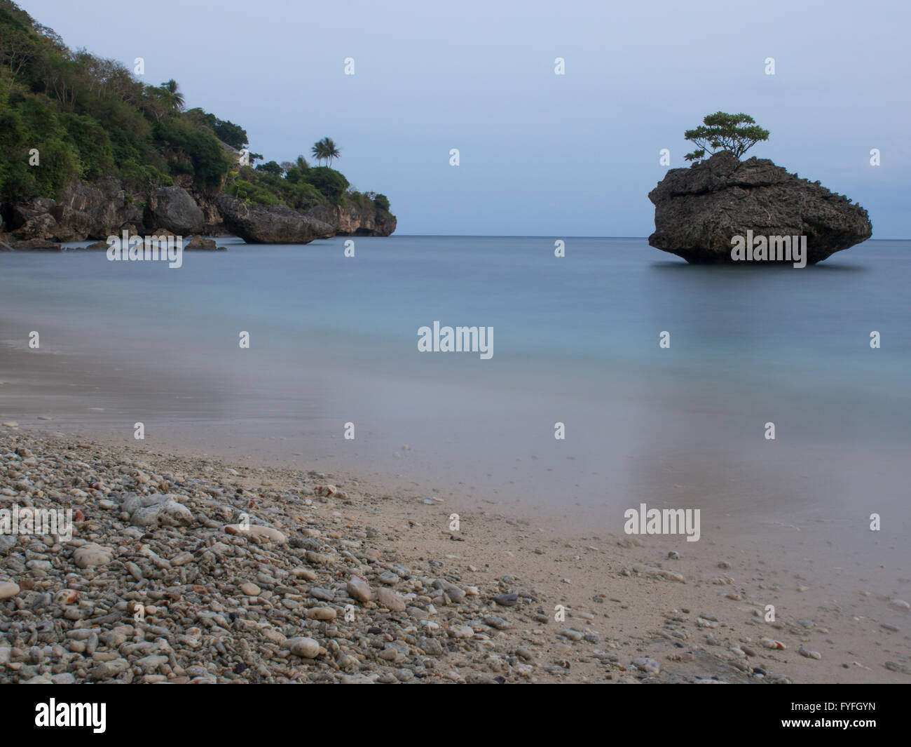 Flying Fish Cove bei Sonnenaufgang, Christmas Island, Australien Stockfoto