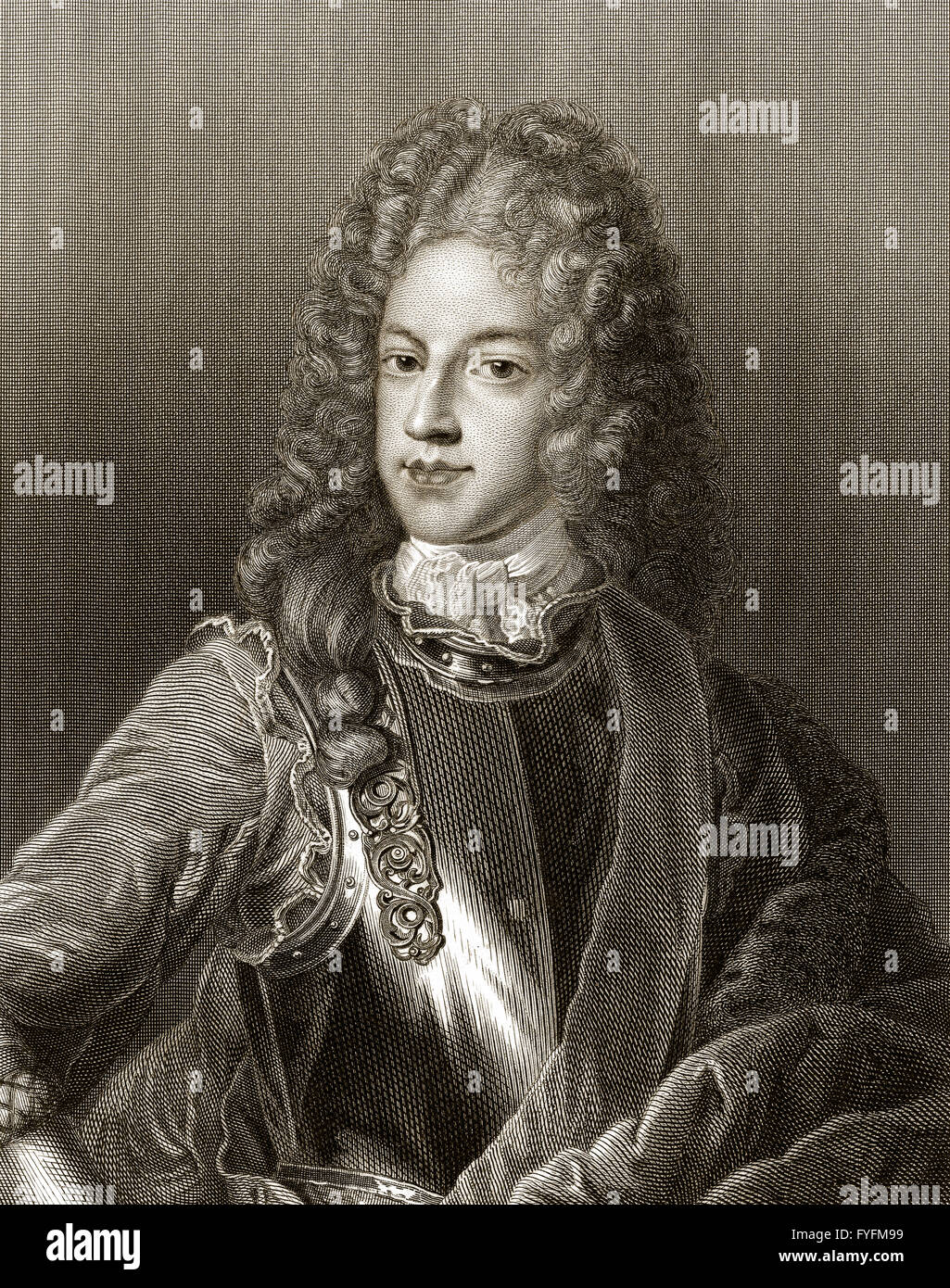 James Francis Edward, Prinz von Wales, 1688-1766, der englische Sohn von James II von England, Stockfoto