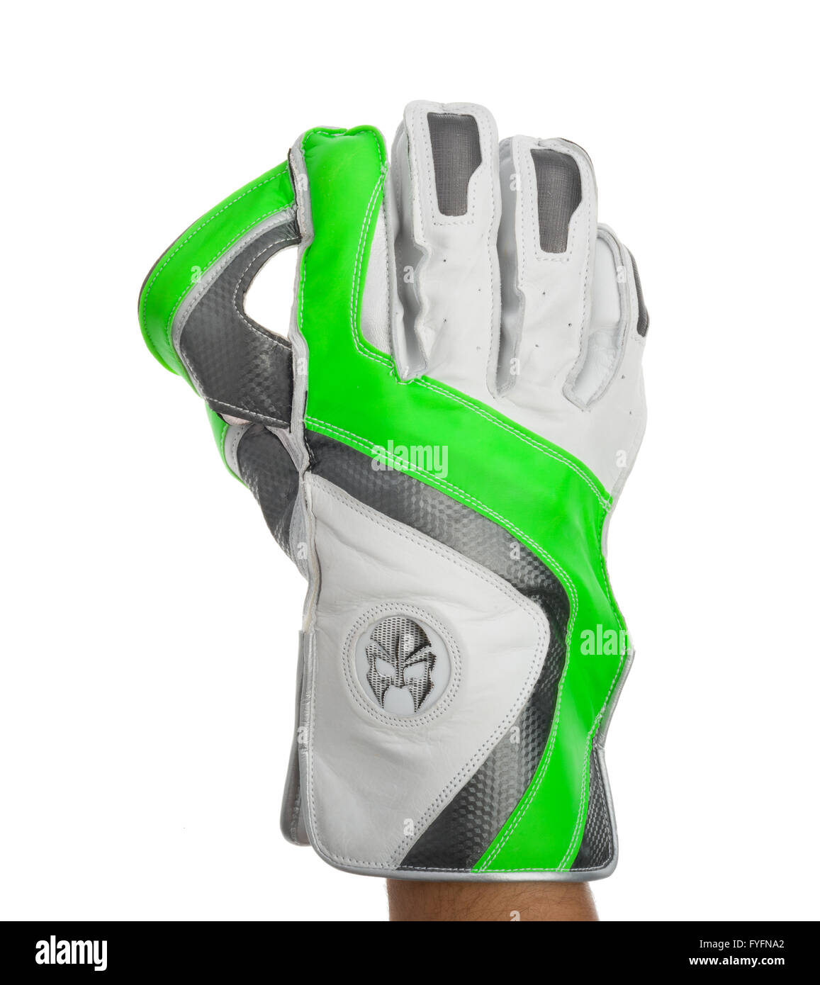 Wicket-Keepers Handschuh. Cricket-Handschuhe. Handschutz. Sportbekleidung. Stockfoto