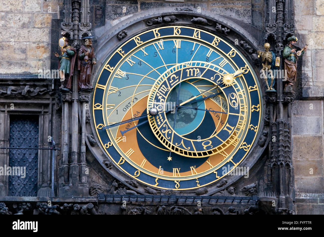 Prag. Die astronomische Uhr Stockfoto