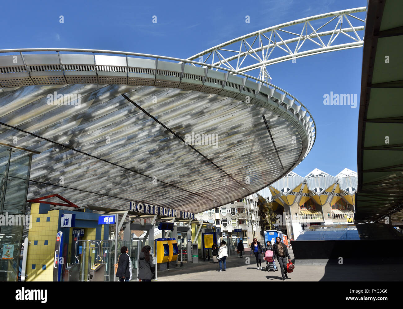 Blaak quadratische Rotterdam Niederlande U-Bahn-Station Stockfoto
